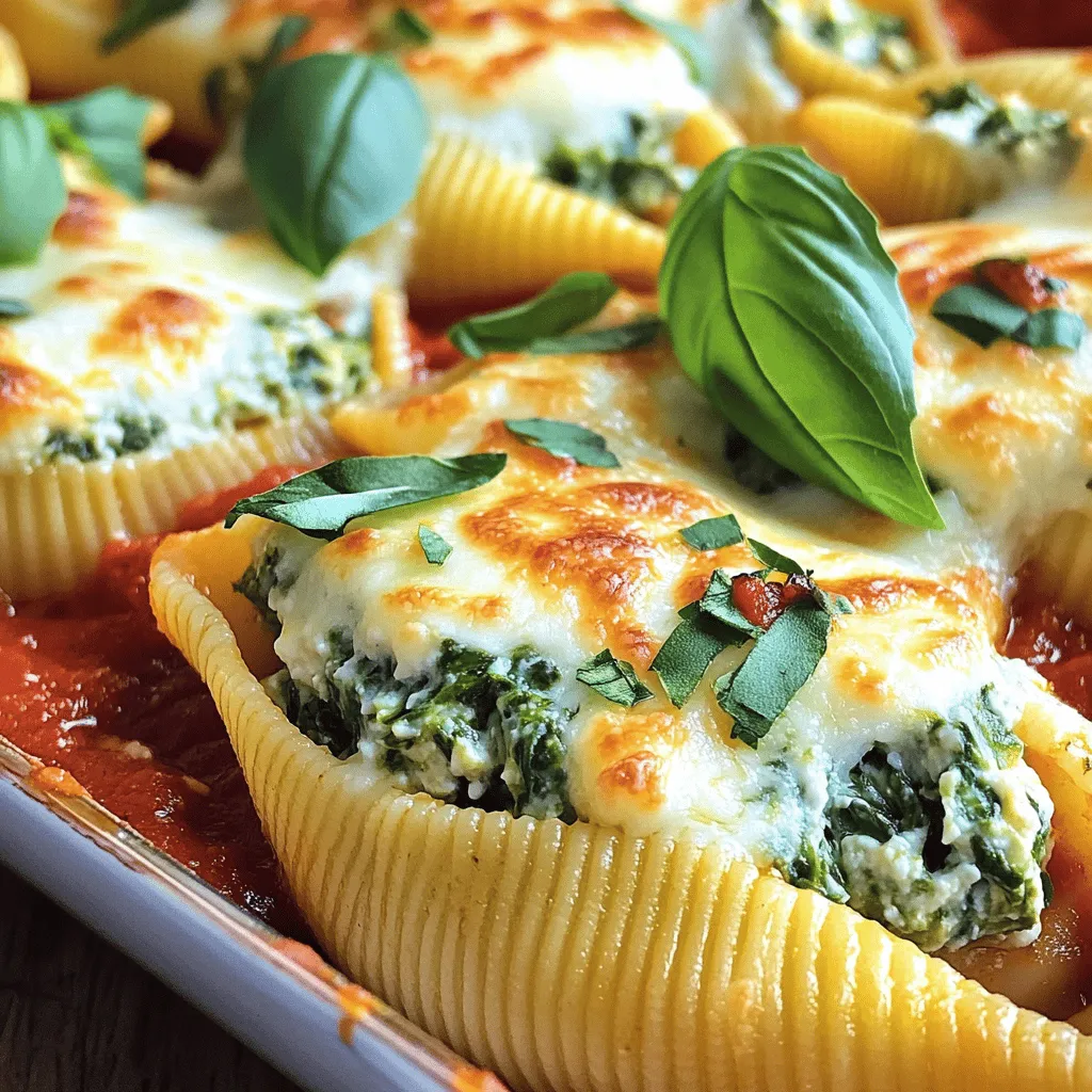 Easy Spinach Ricotta Stuffed Shells Delightful Dish