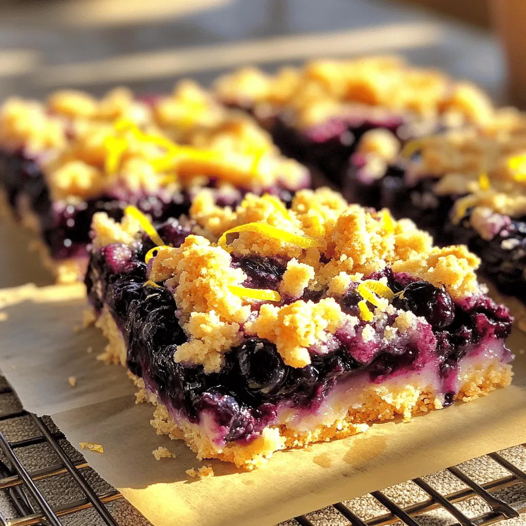Blueberry Lemon Crumble Bars Delightful and Easy Bake