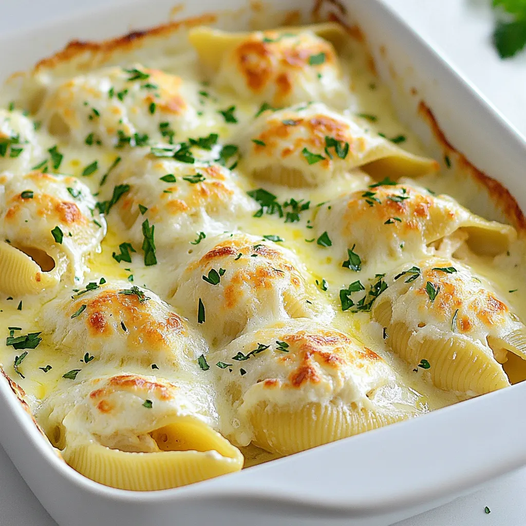 Chicken Alfredo Stuffed Shells Flavorful Family Meal