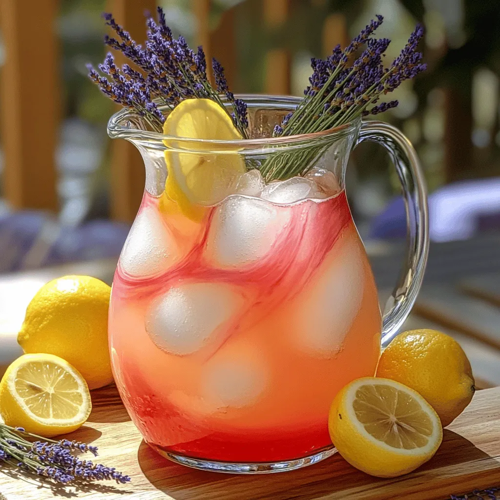 Pink Lavender Lemonade Refreshing and Flavorful Drink