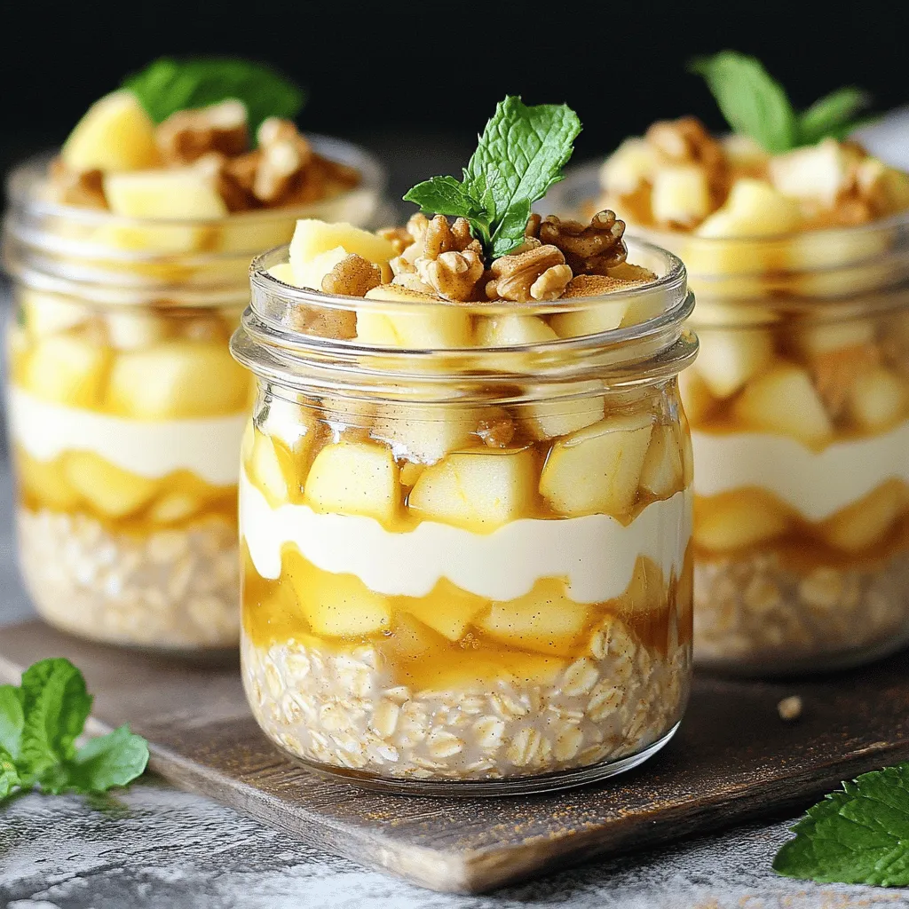 Savory Apple Pie Overnight Oats Simple Breakfast Delight