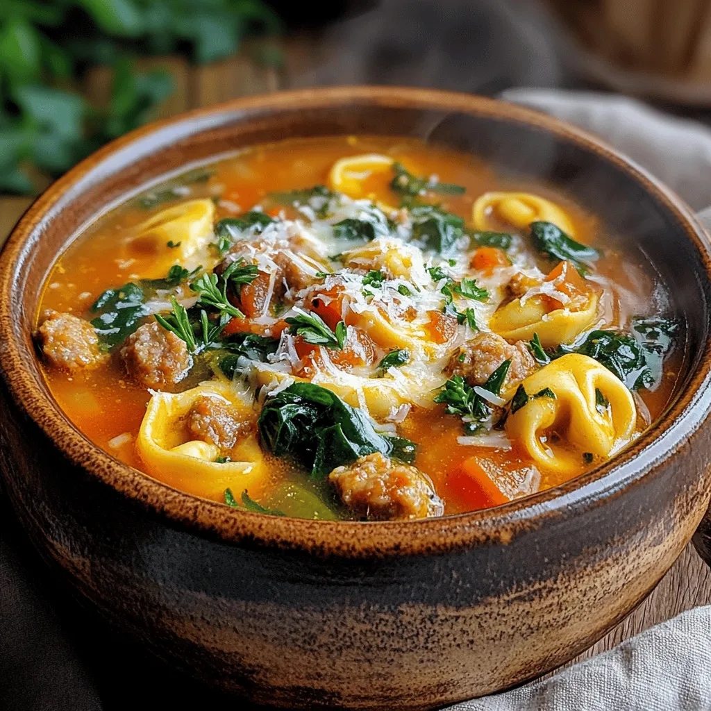 Hearty Sausage Tortellini Soup Recipe