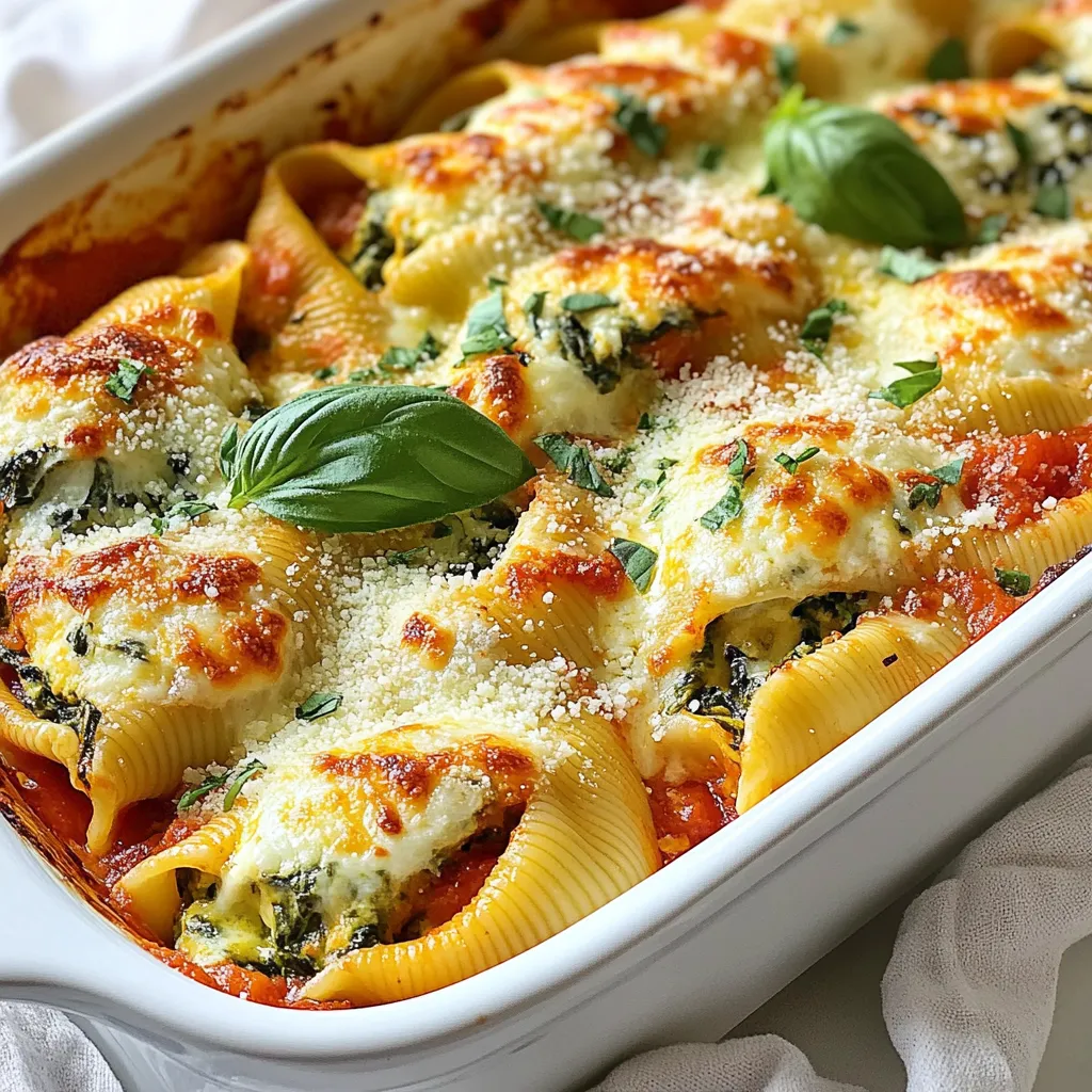 Creamy Spinach Ricotta Stuffed Shells Delight
