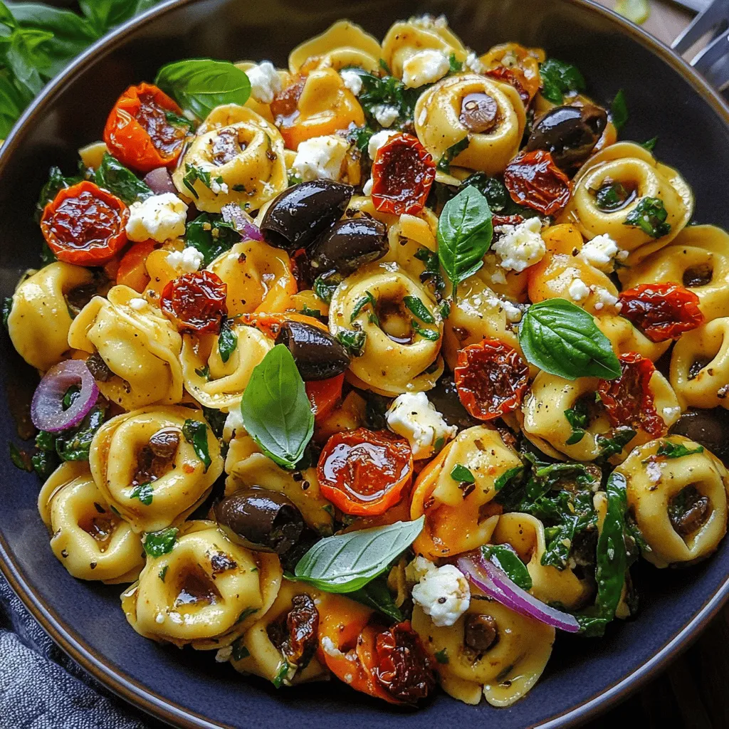 Sun Dried Tomato Tortellini Pasta Salad Recipe