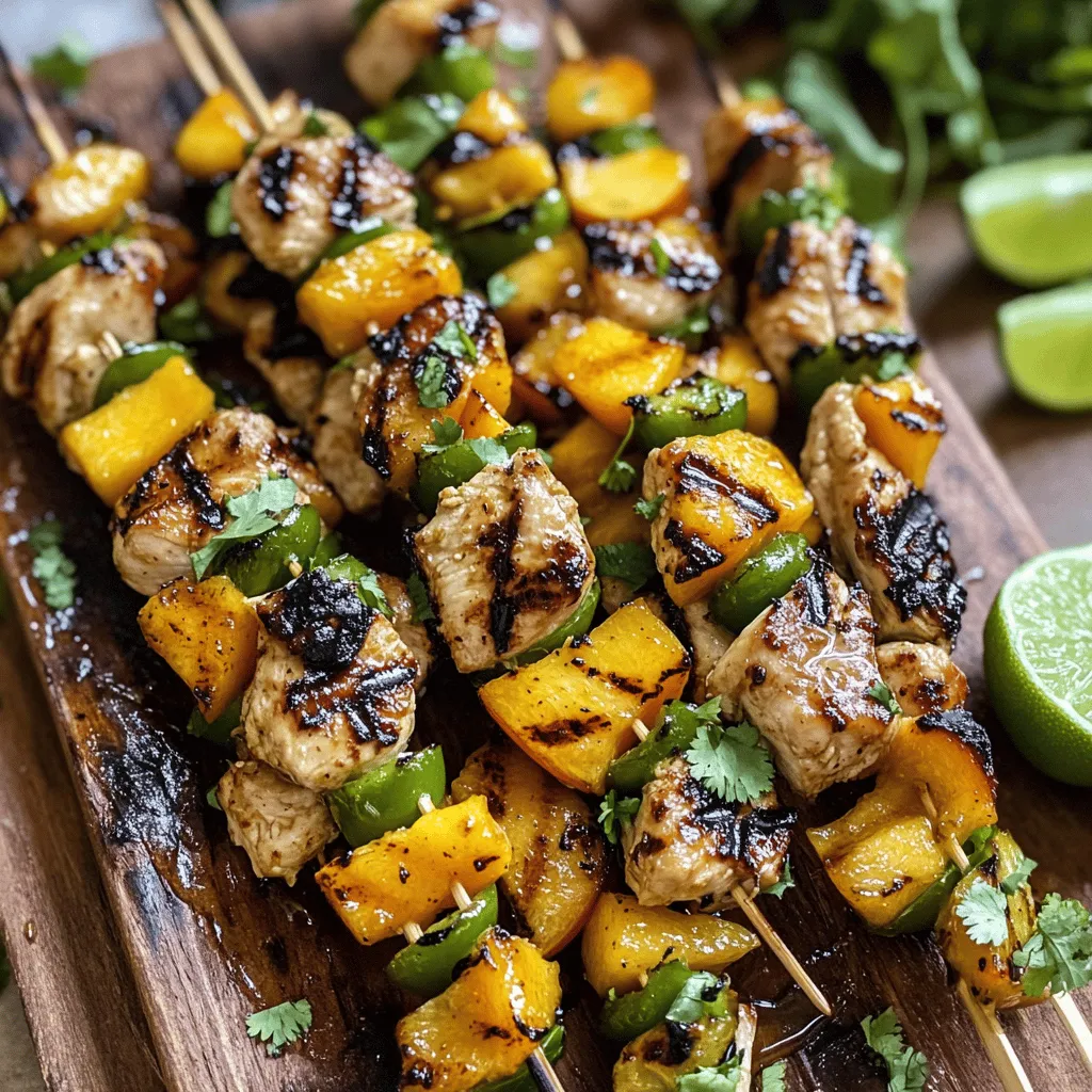 Jalapeno Peach Chicken Skewers: A Flavorful Grilling Delight