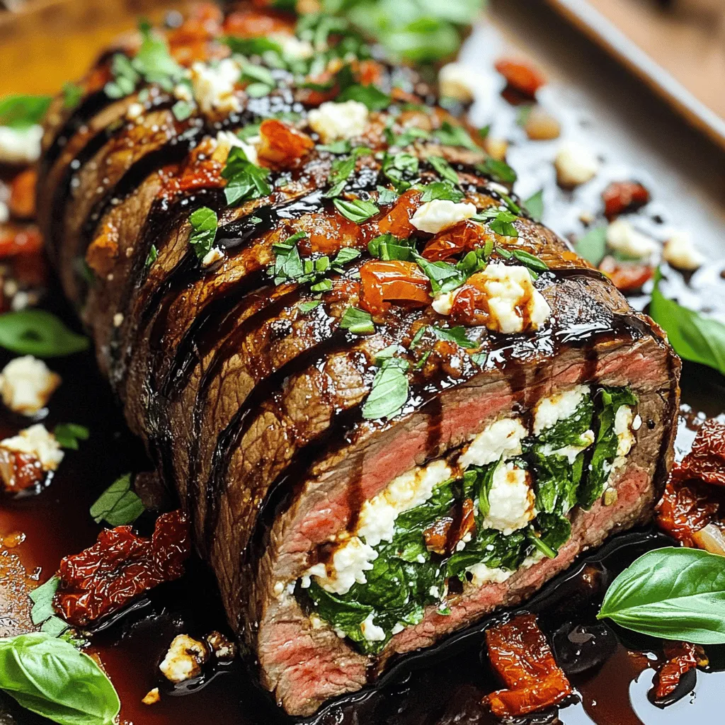 Stuffed flank steak is a flavorful and juicy dish. It combines tender beef with a savory filling. This filling can include cheese, herbs, and vegetables. You can make it your own by trying different flavors.