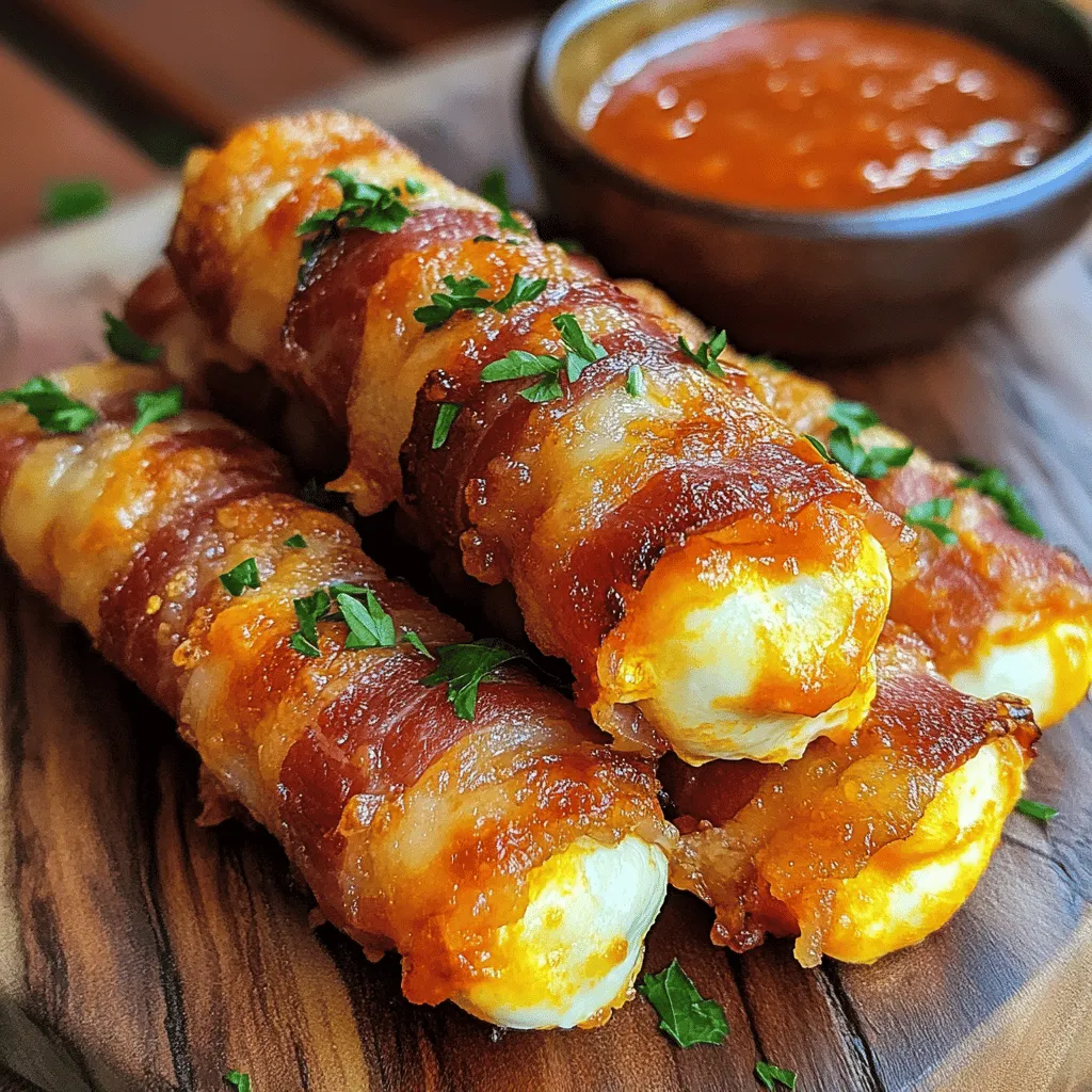 Crispy Bacon-Wrapped Mozzarella Sticks: The Ultimate Appetizer Recipe