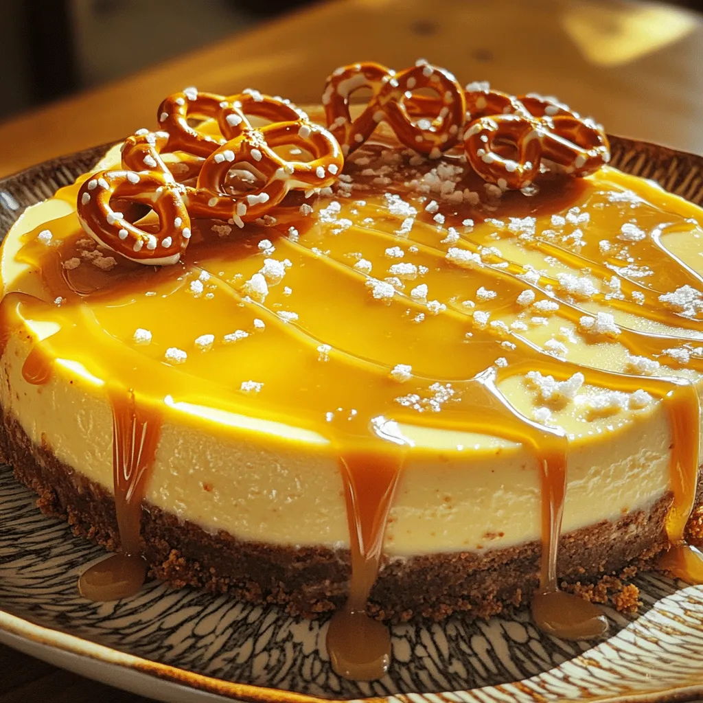 Salted Caramel Pretzel Cheesecake Indulgent Delight