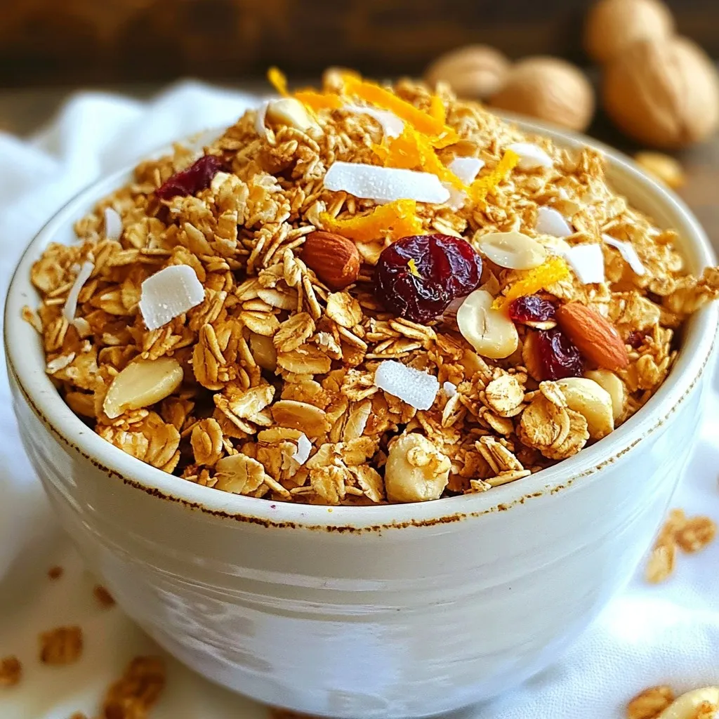 Cranberry Orange Granola Flavorful and Nutritious Snack