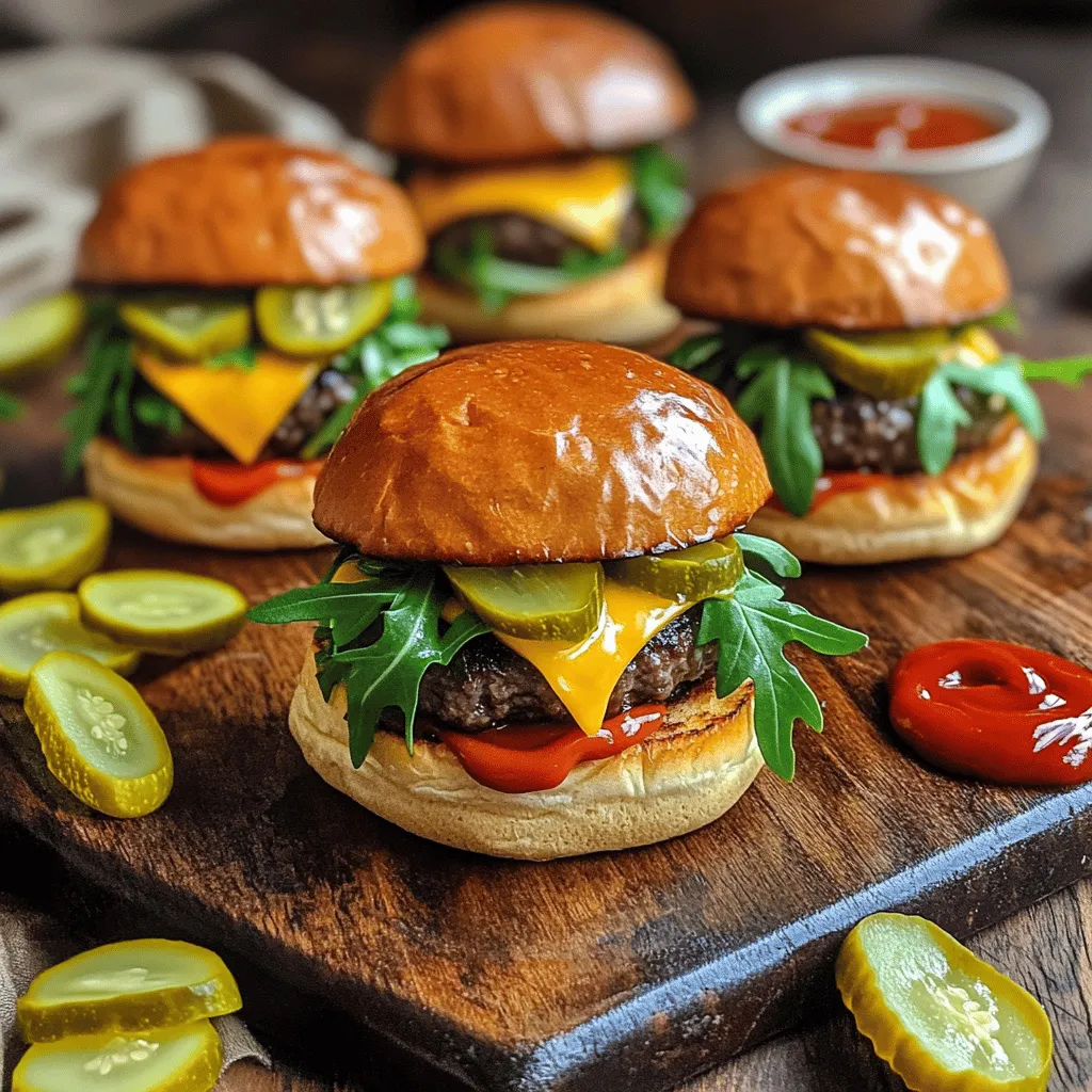 Mini Cheeseburger Sliders Irresistible Party Treats