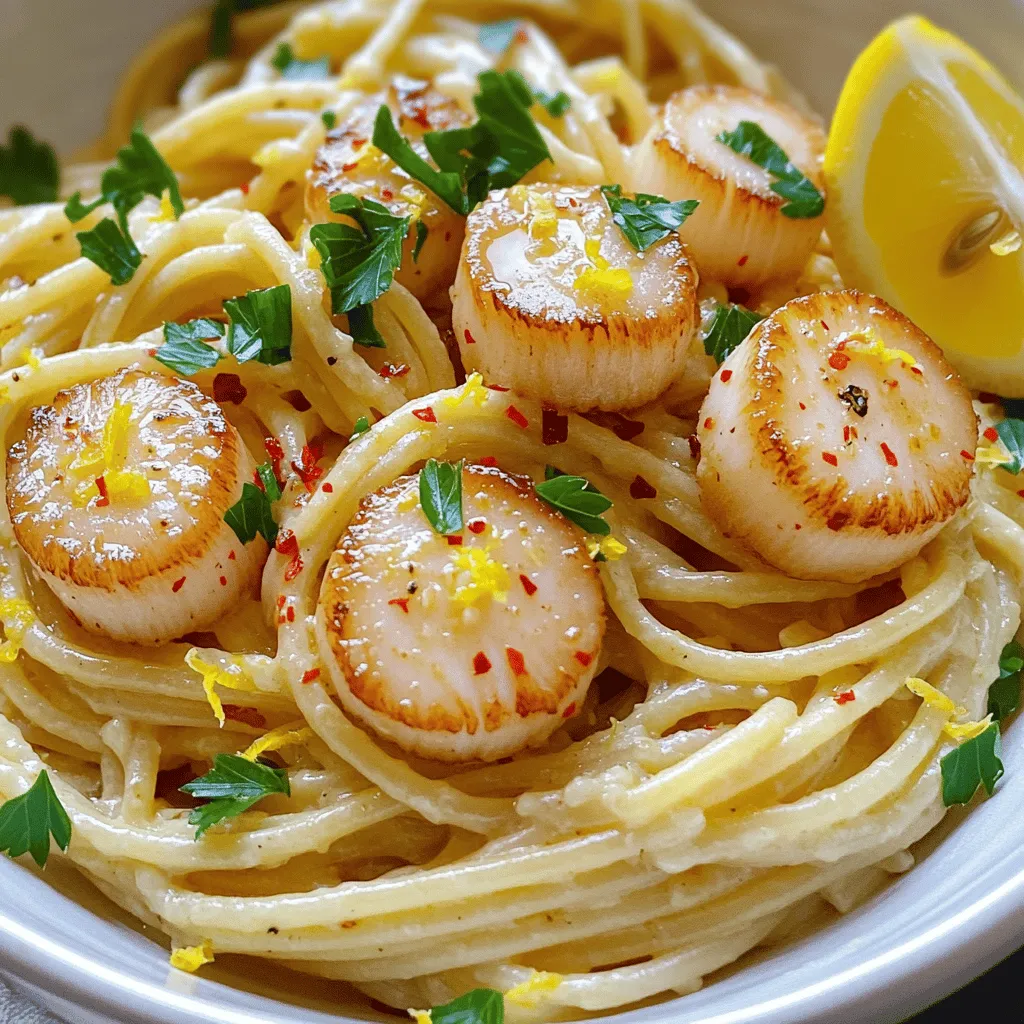Garlic Butter Scallop Pasta 20-Minute Tasty Delight