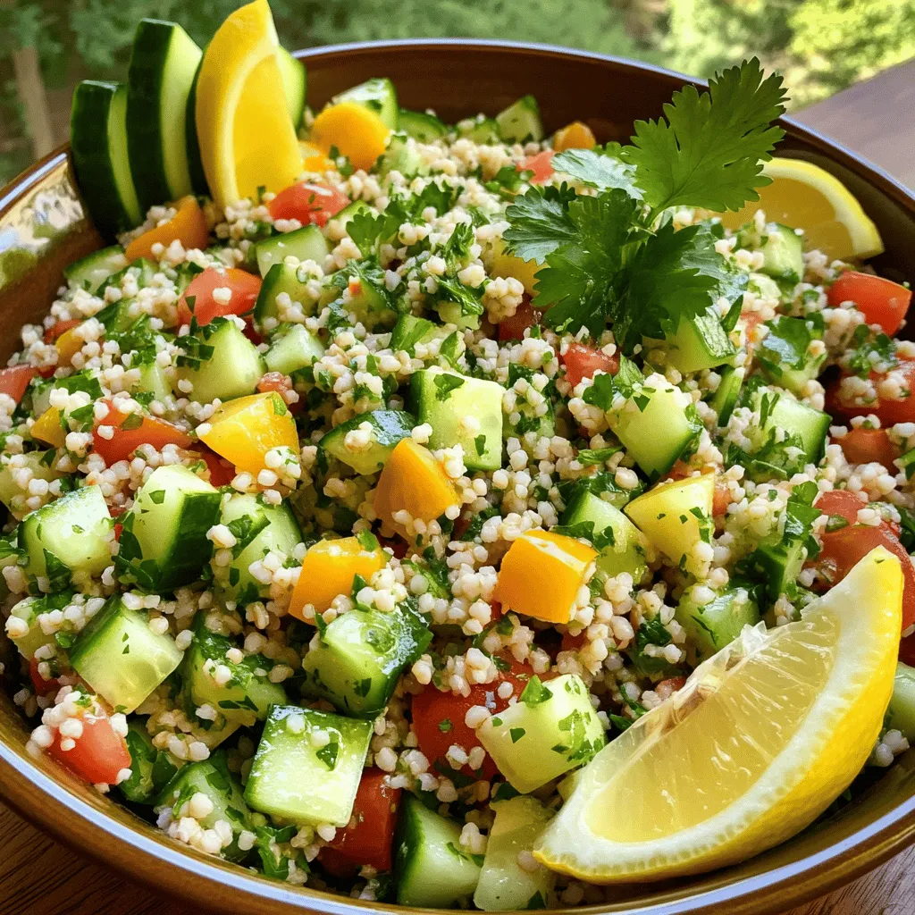 Tabbouleh with Cilantro Flavorful and Fresh Delight