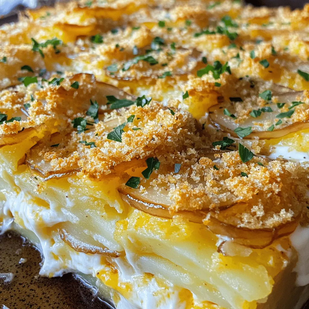 Crispy Onion Scalloped Potatoes