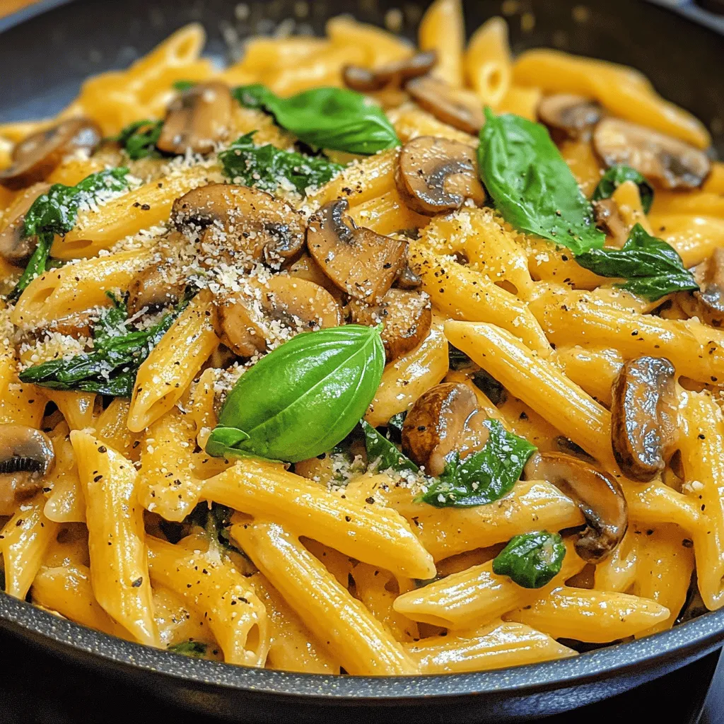 Parmesan Spinach Mushroom Pasta Skillet: A Comforting Culinary Delight