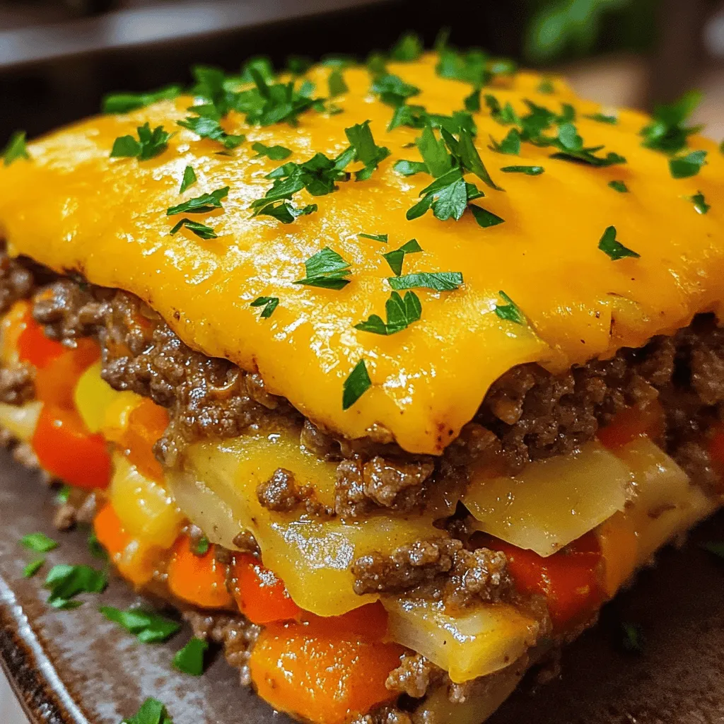 - 1 pound ground beef - 1 cup uncooked long-grain rice - 1 onion, finely chopped - 2 cloves garlic, minced