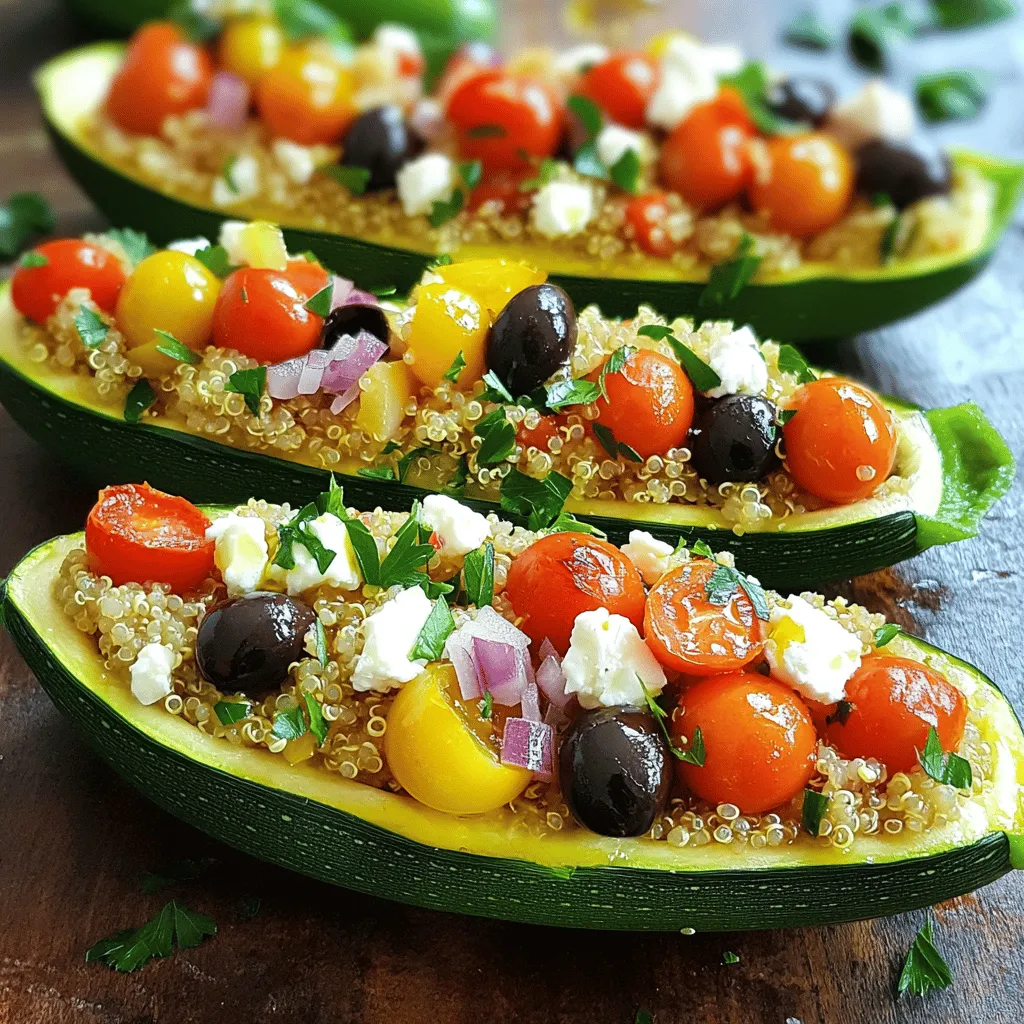 Stuffed Zucchini Boats Easy and Flavorful Recipe