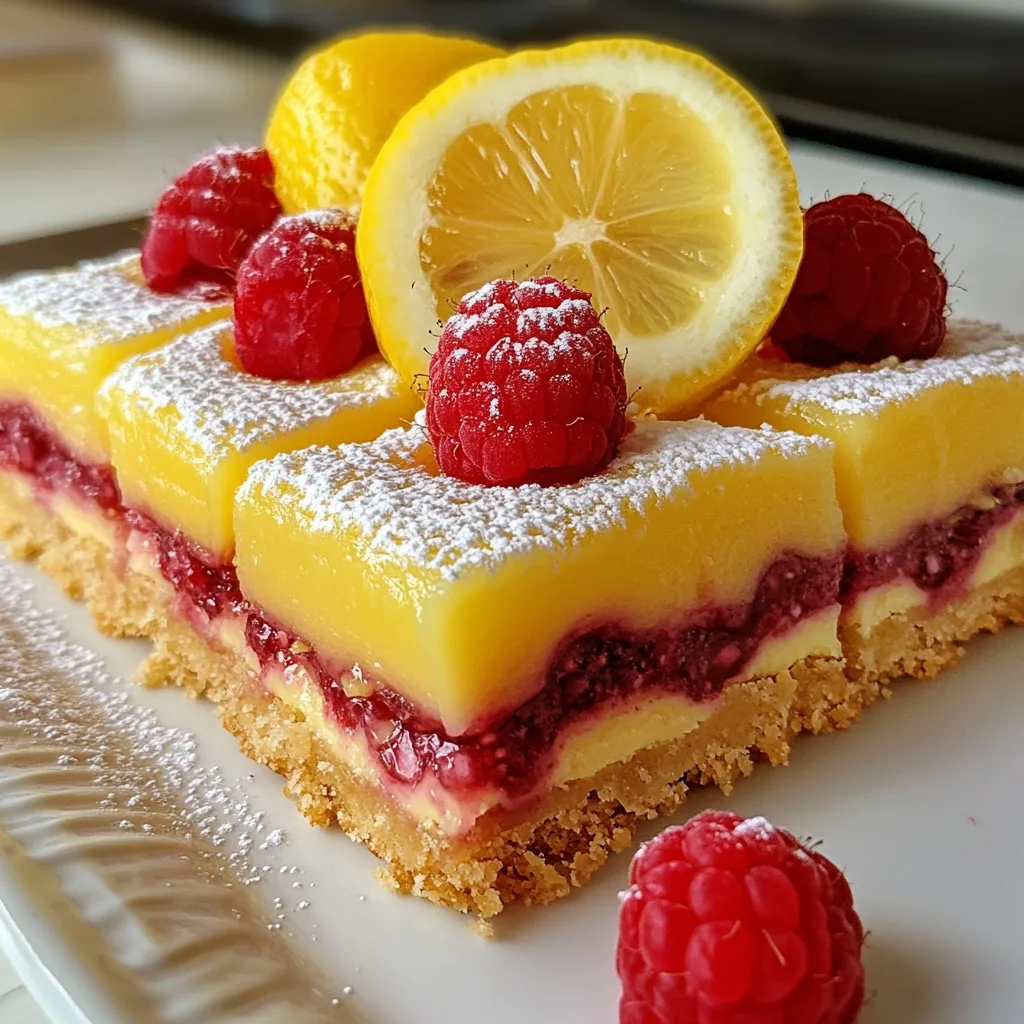 Raspberry Lemonade Bars Sweet and Tangy Treat