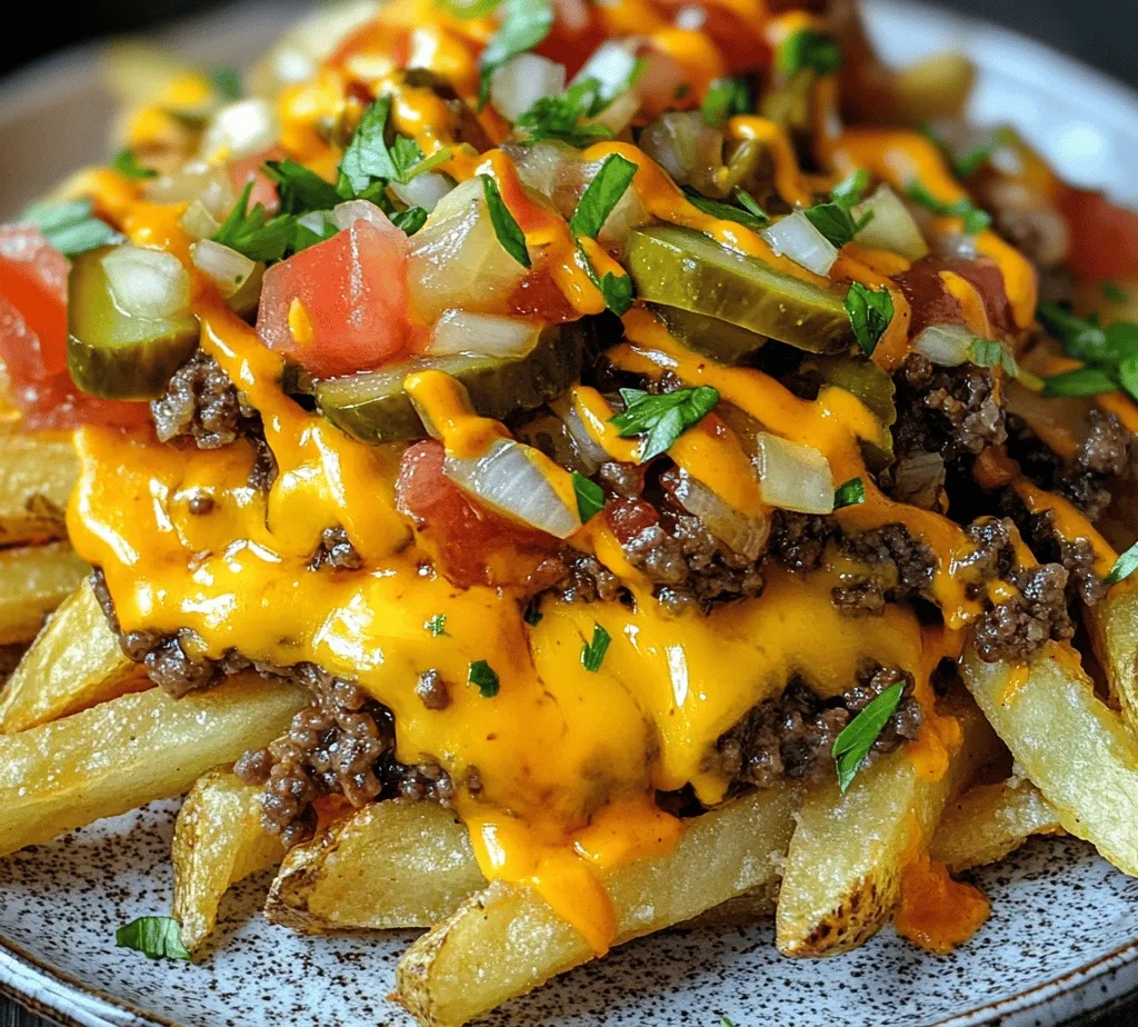 To create the perfect cheeseburger fries, it’s essential to understand the key ingredients that contribute to the dish