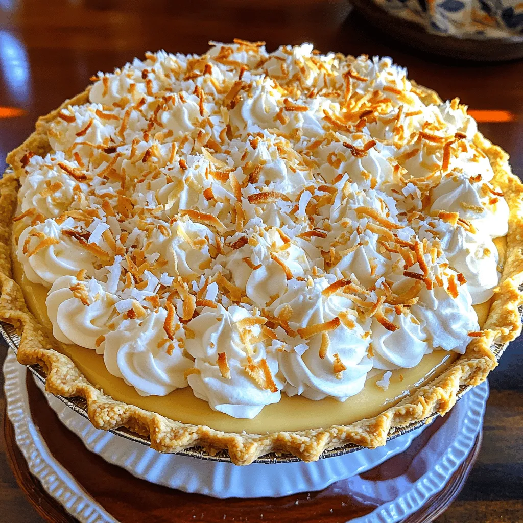 Coconut Cream Pie Delightful and Simple Recipe