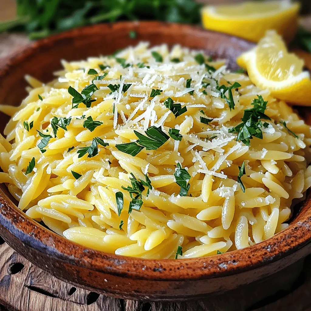 Garlic Parmesan Orzo Delight: A Flavorful Pasta Experience