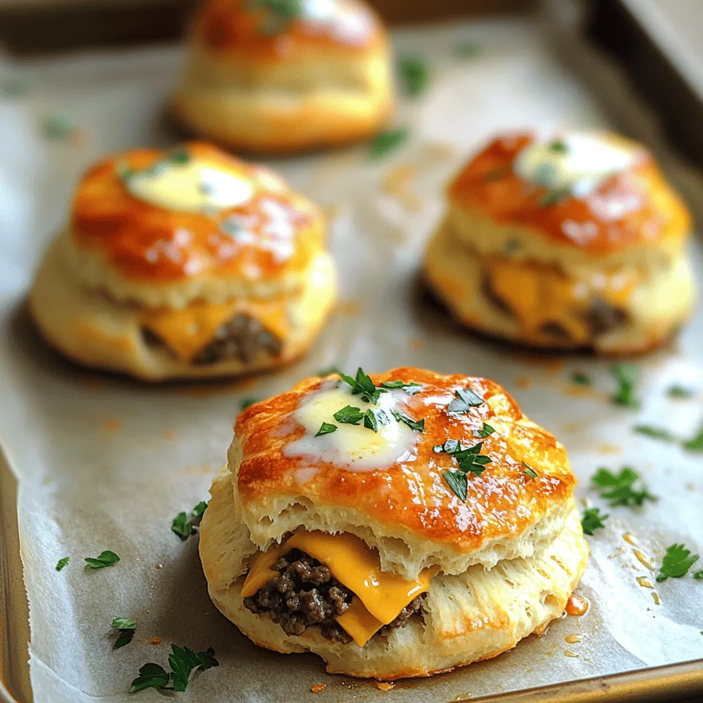 Garlic Parmesan Cheeseburger Bombs Tasty Snack Idea