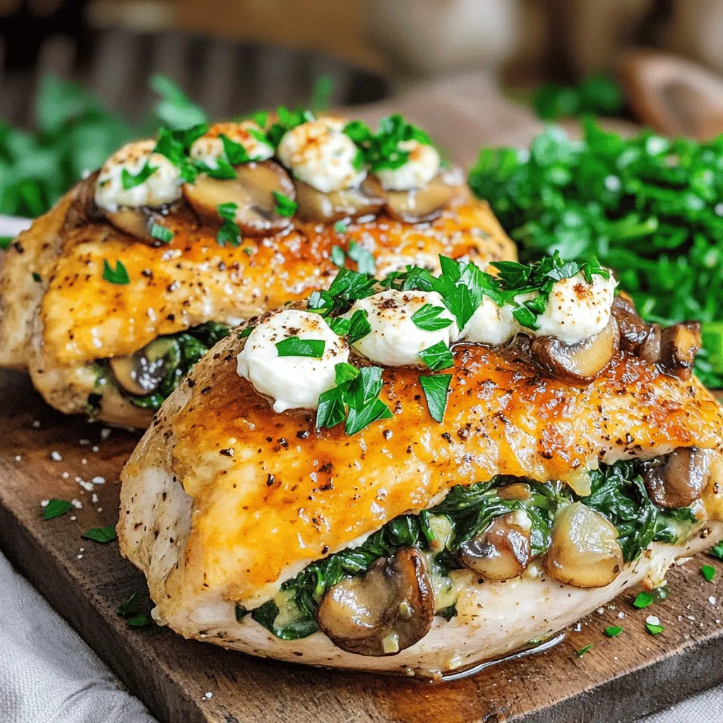 Healthy Mushroom Stuffed Chicken Tasty and Simple Meal
