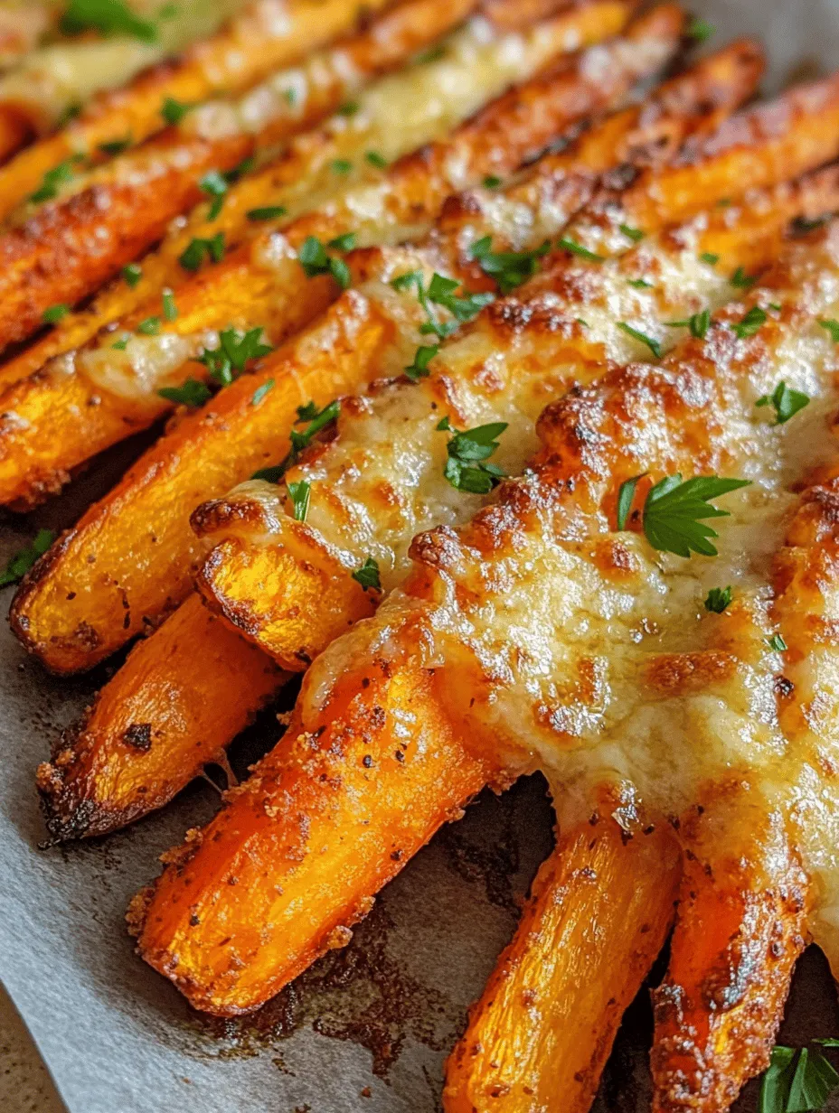 Crunchy Parmesan Roasted Carrot Fries