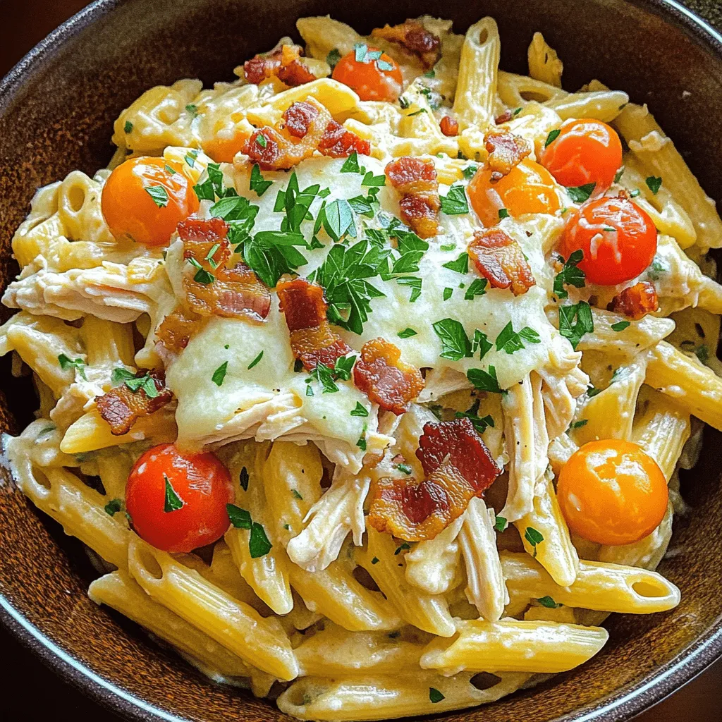 BEST RECIPE For Chicken Bacon Ranch Pasta Delight