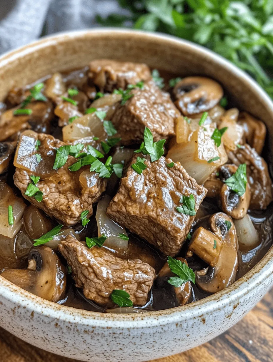 Savory Slow-Cooked Beef Tips with Rich Gravy Recipe