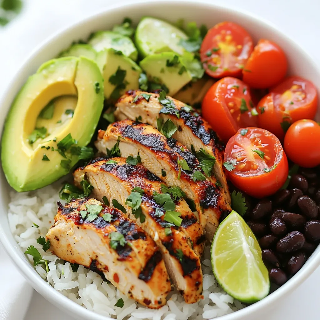 Cilantro Lime Chicken Rice Bowls Fresh and Flavorful Meal