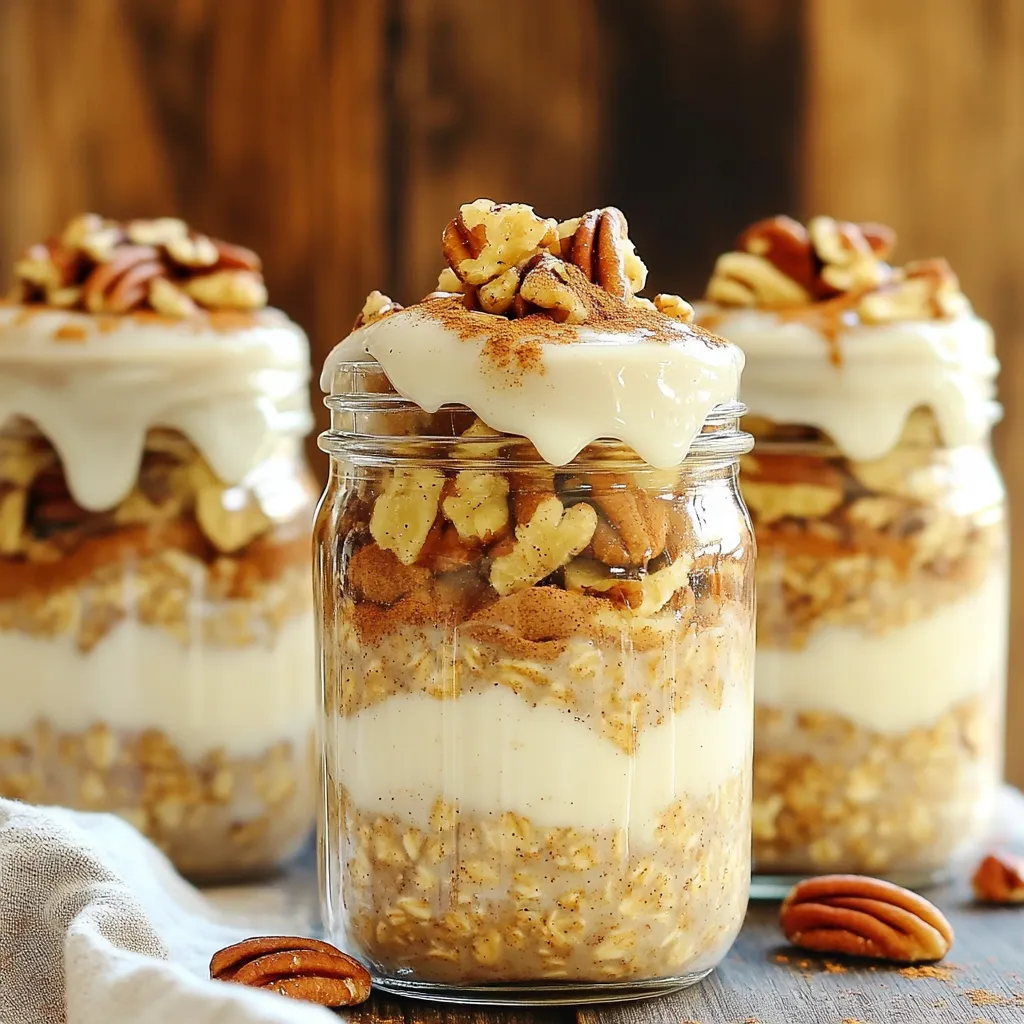 Cinnamon Roll Overnight Oats Flavorful Breakfast Treat