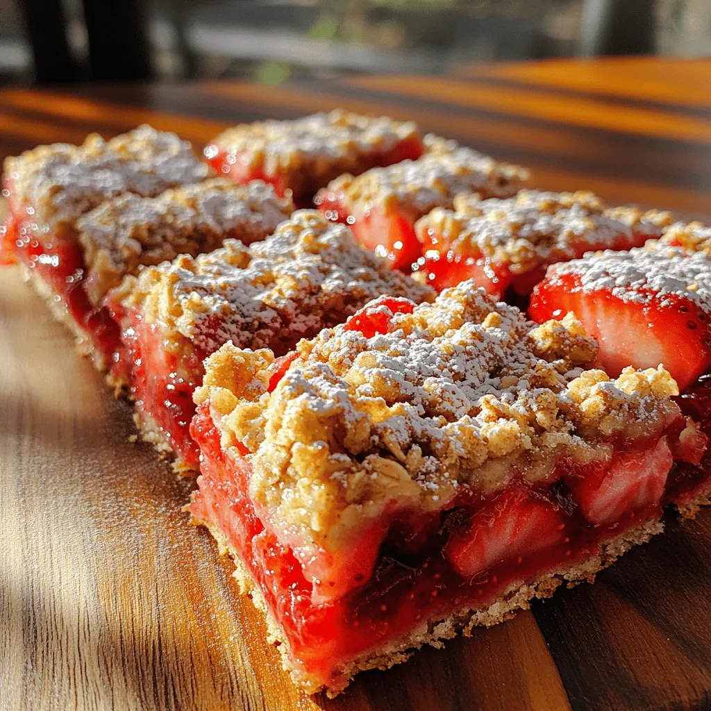 Strawberry Oatmeal Bars Delicious and Easy Recipe