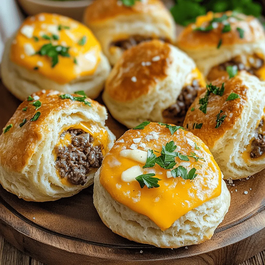 Garlic Parmesan Cheeseburger Bombs Irresistible Treat