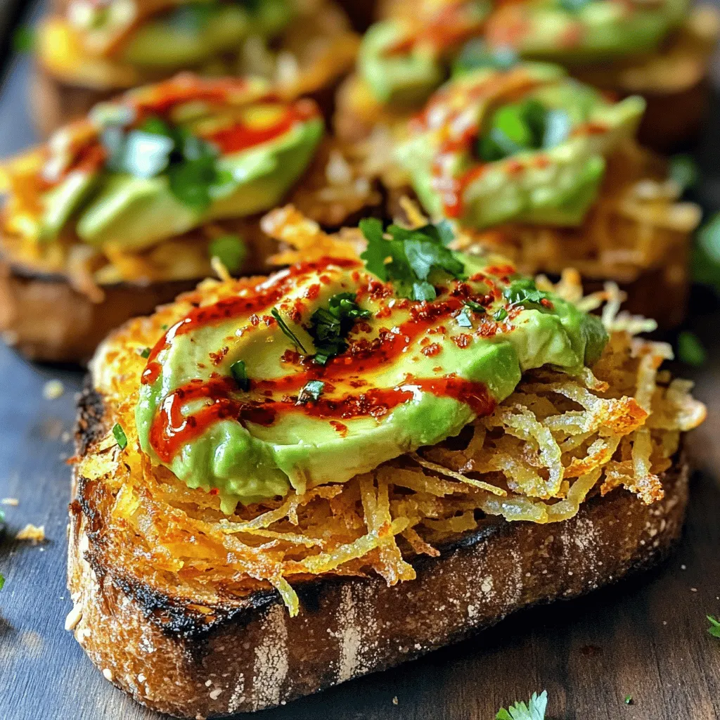 Chili Oil Avocado Hash Brown Toast: A Flavorful Morning Indulgence