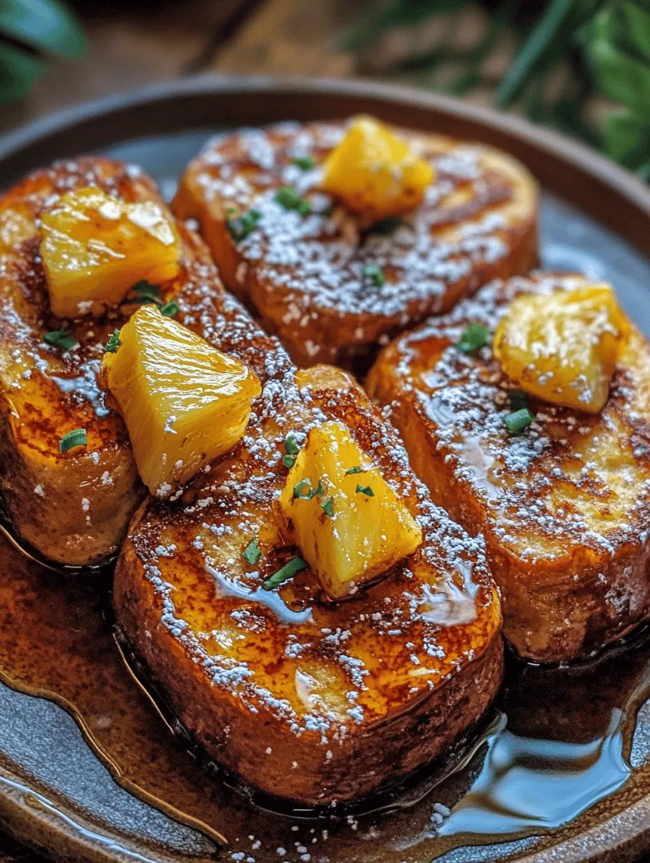 Sunny Hawaiian Roll French Toast: A Tropical Twist on a Breakfast Classic