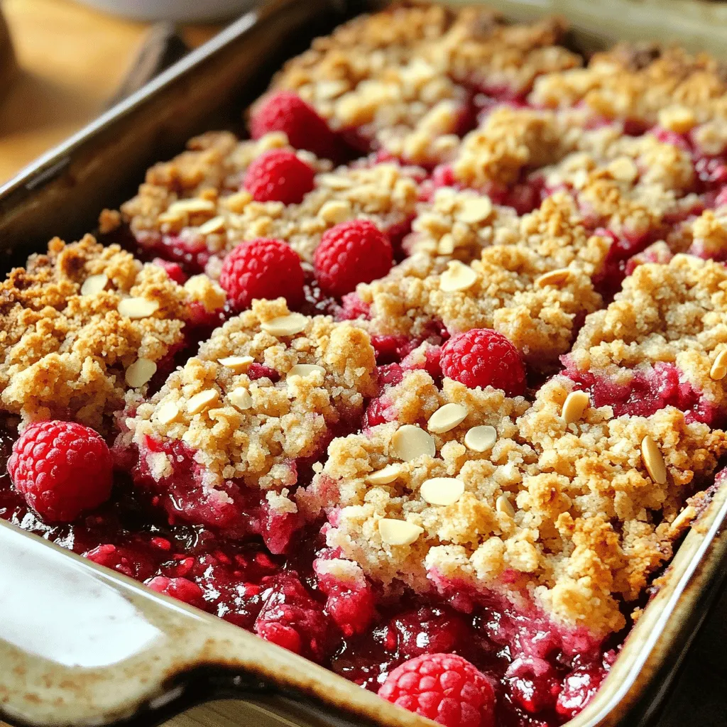Raspberry Almond Crumble Bars Simple and Delicious Treat