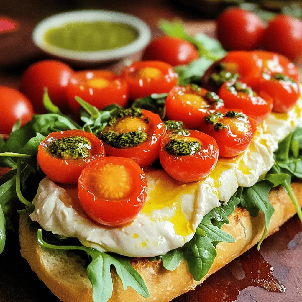 Irresistible Burrata Caprese Sandwich with Sweet Cherry