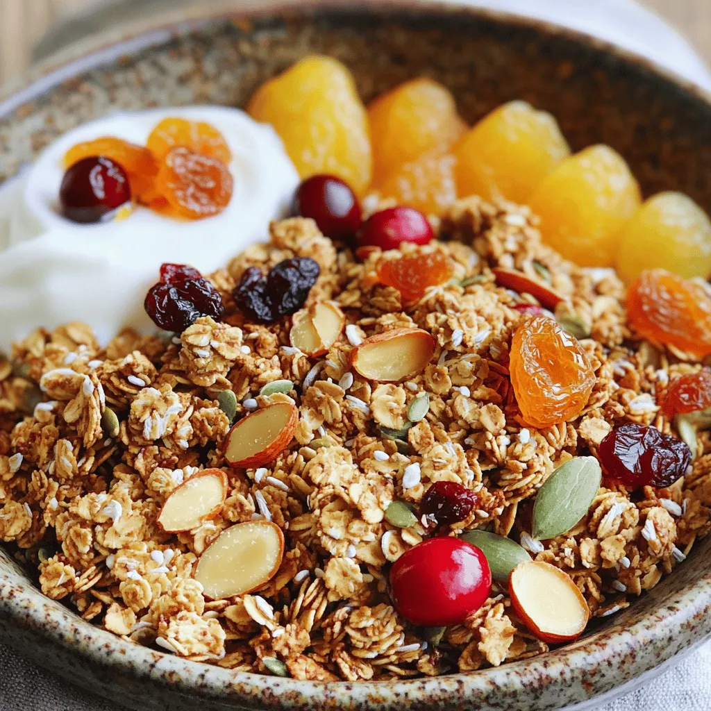 Vanilla Almond Granola Crunchy and Nutritious Snack