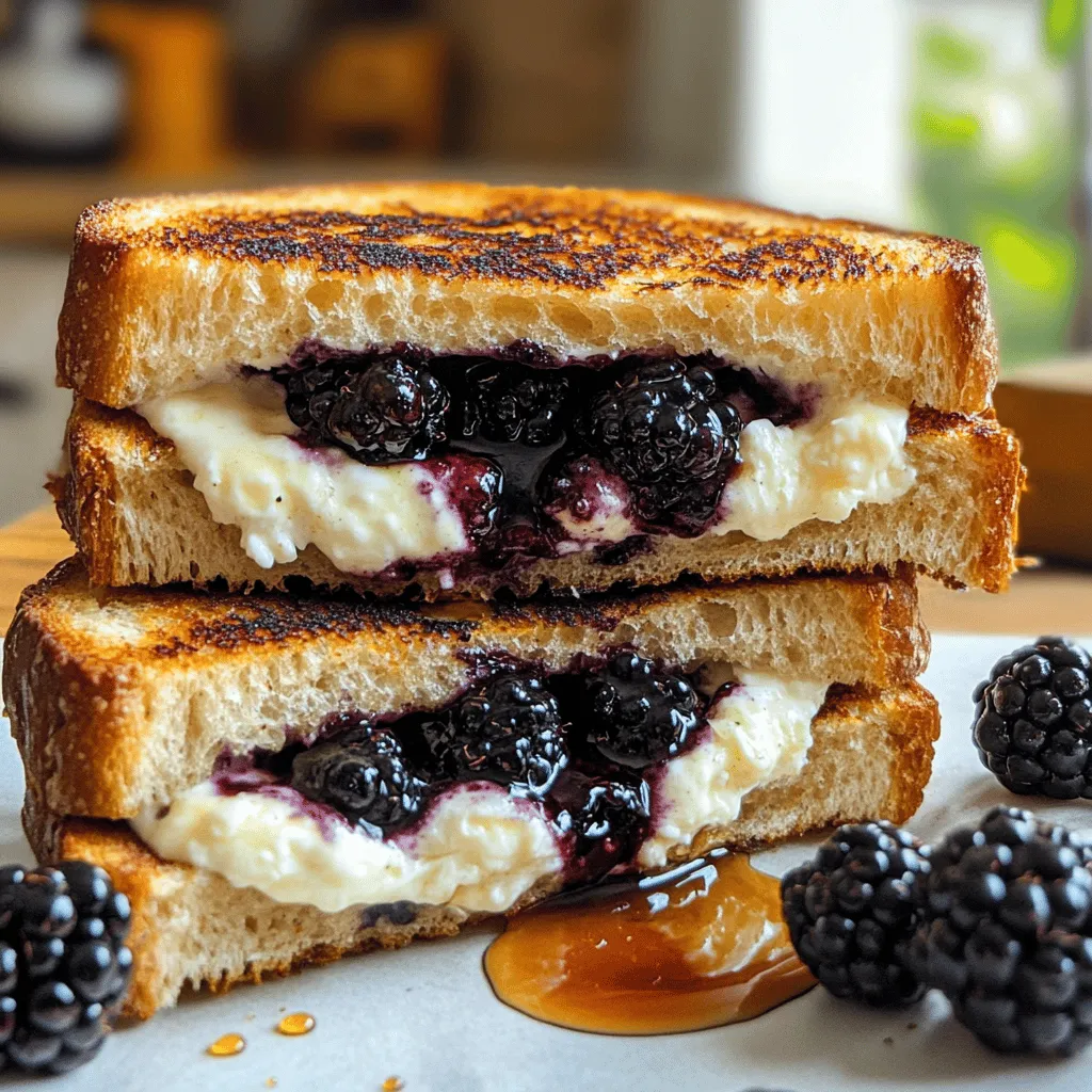 Blackberry &#038; Goat Cheese Grilled Cheese Delight