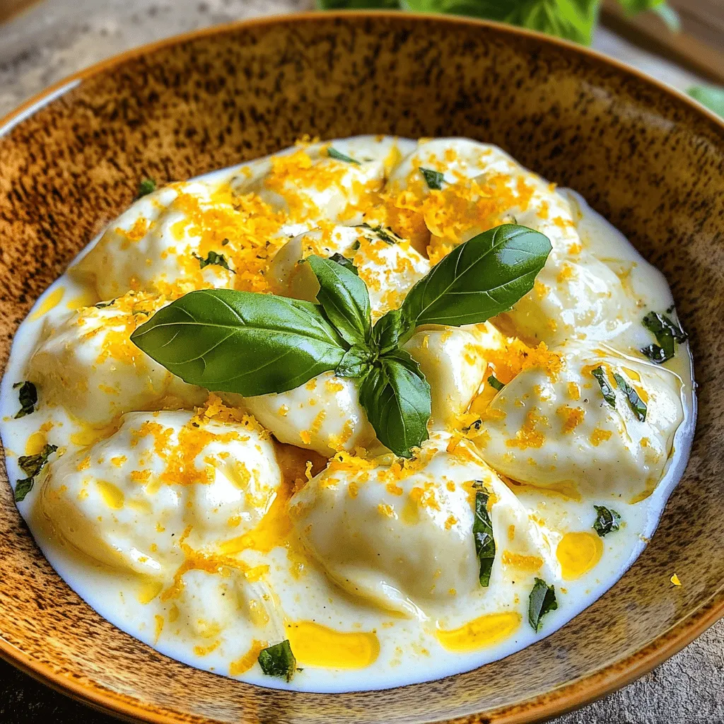 Creamy Lemon Ravioli: A Culinary Delight