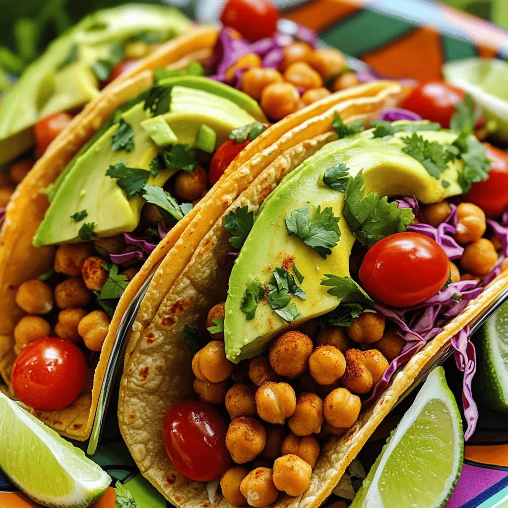 Spicy Chickpea Tacos Flavorful and Quick Meal