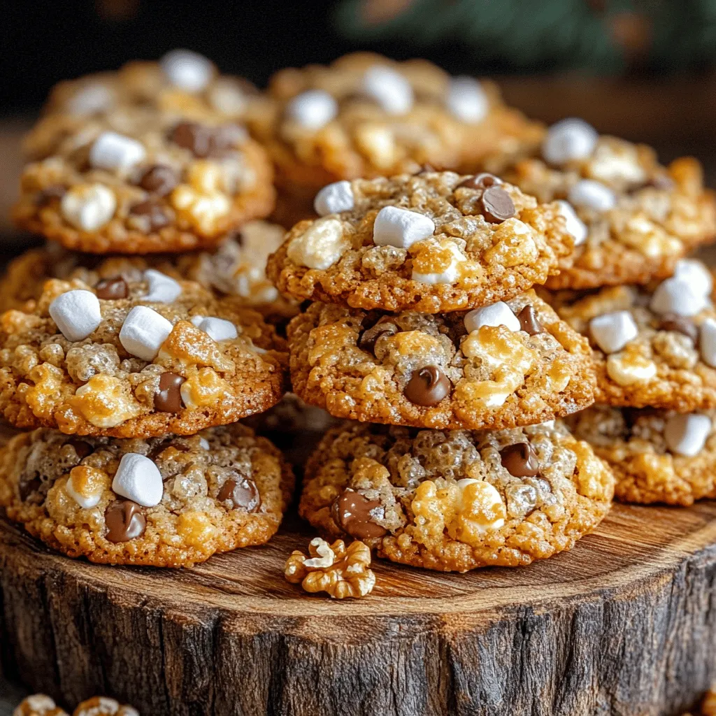 Crunchy Rice Krispie Cookies with Chocolate Chips Recipe