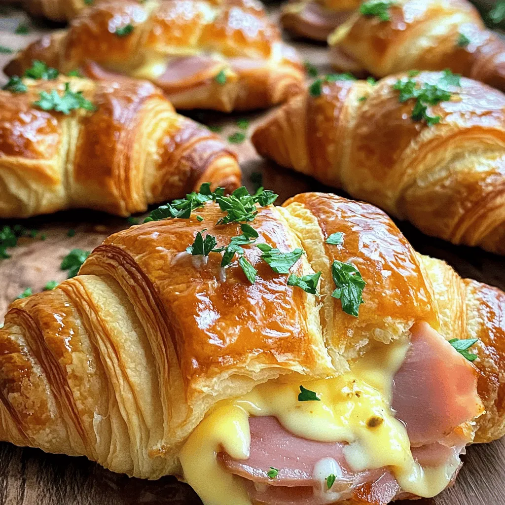 Baked Ham Cheese Croissants Simple and Tasty Recipe