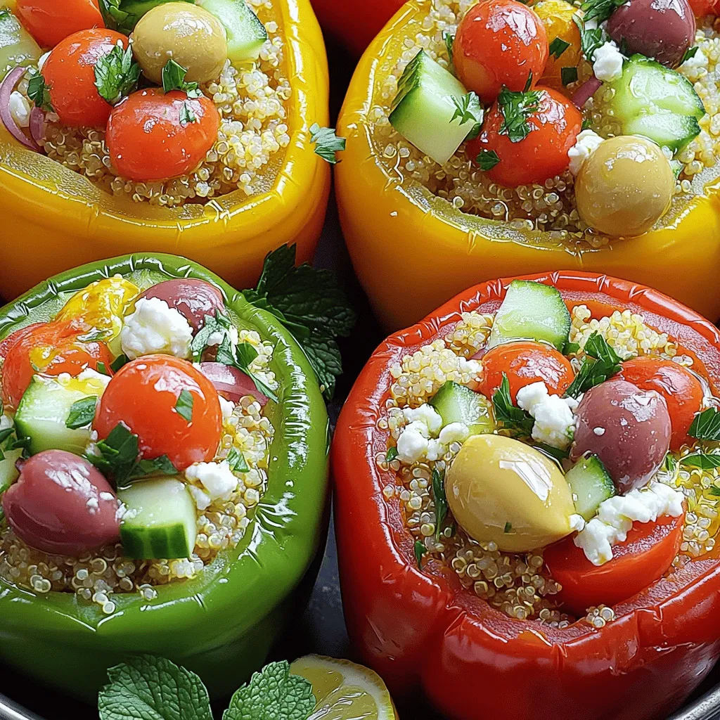 Greek Veggie Stuffed Peppers Flavorful and Healthy Dish