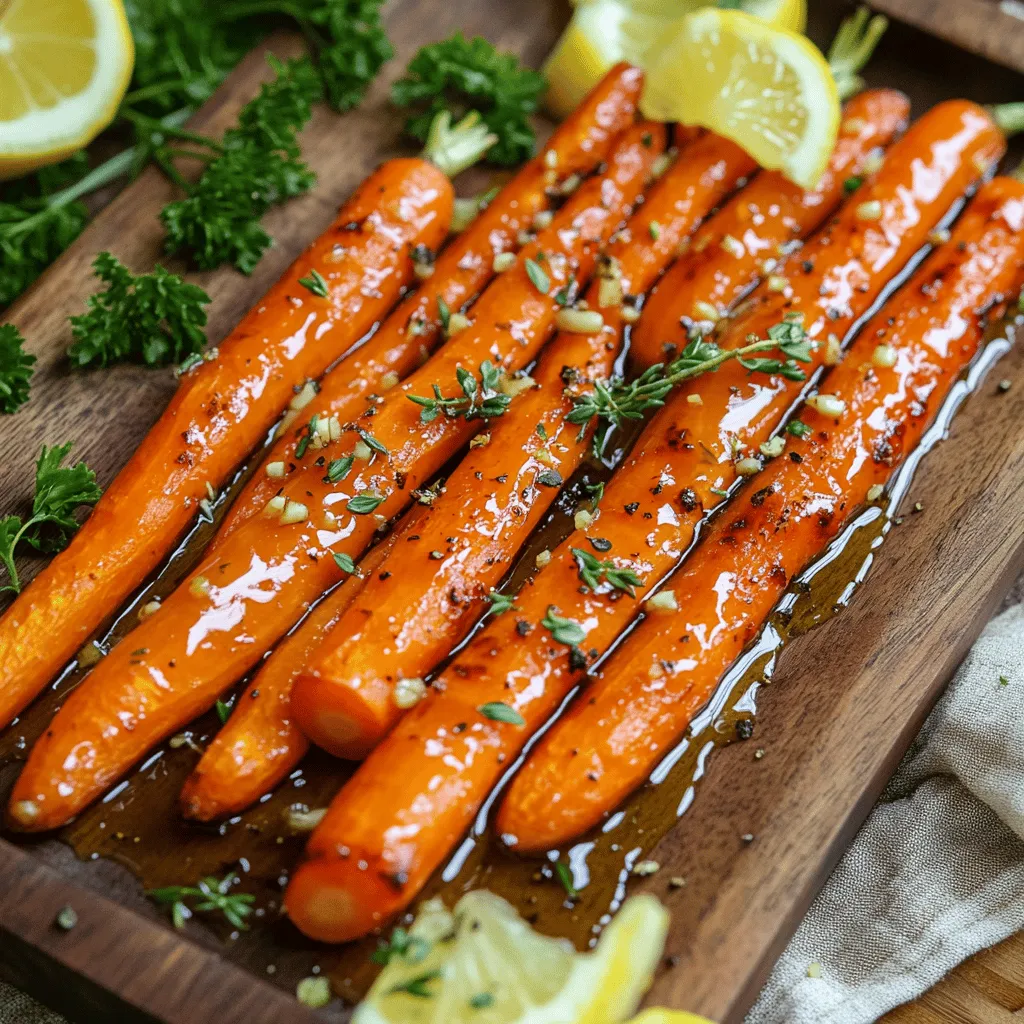 Honey Garlic Roasted Carrots Tasty and Simple Side