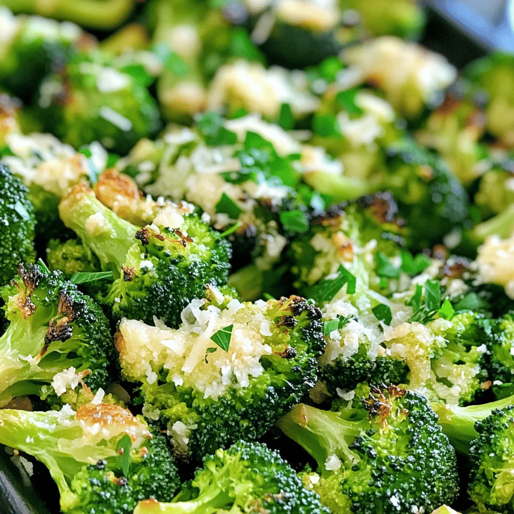 Garlic Parmesan Roasted Broccoli Flavorful Vegetable Dish