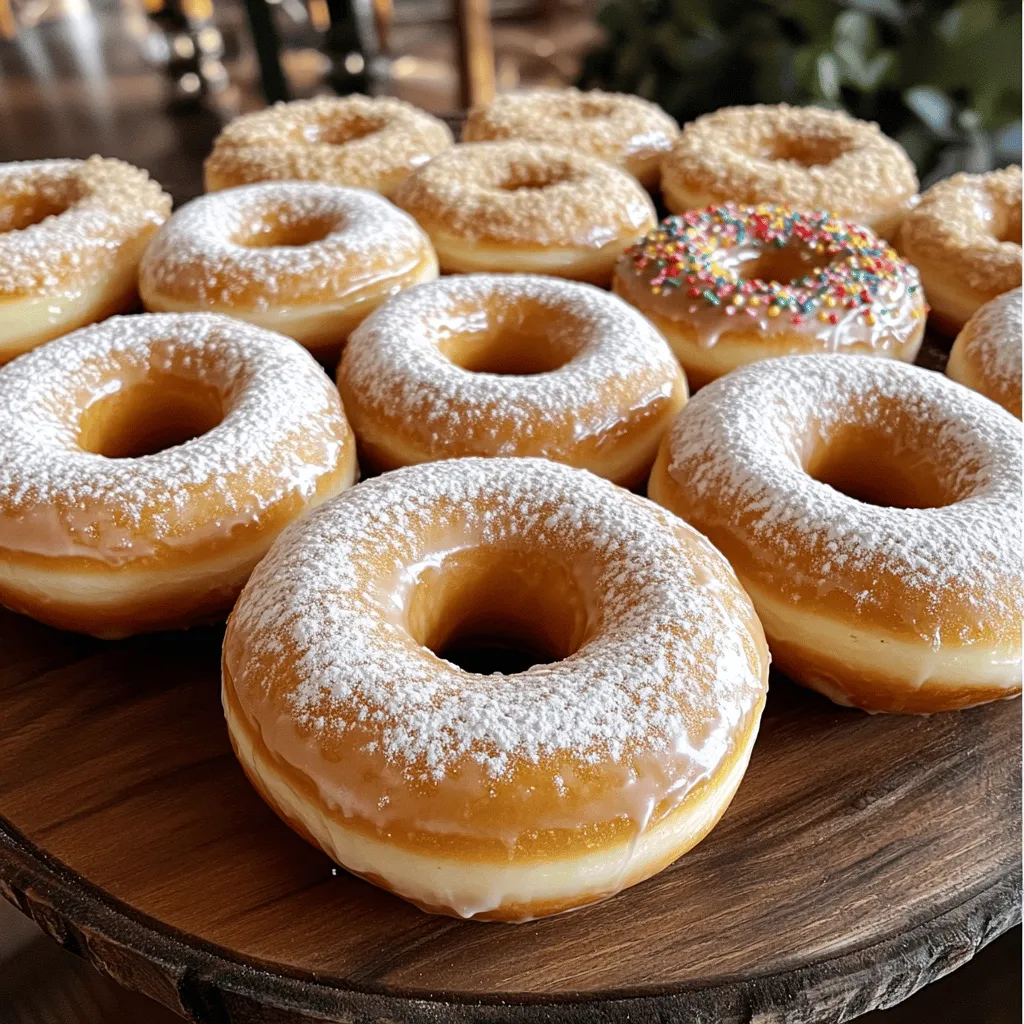 To make these tasty doughnuts, gather the following items: