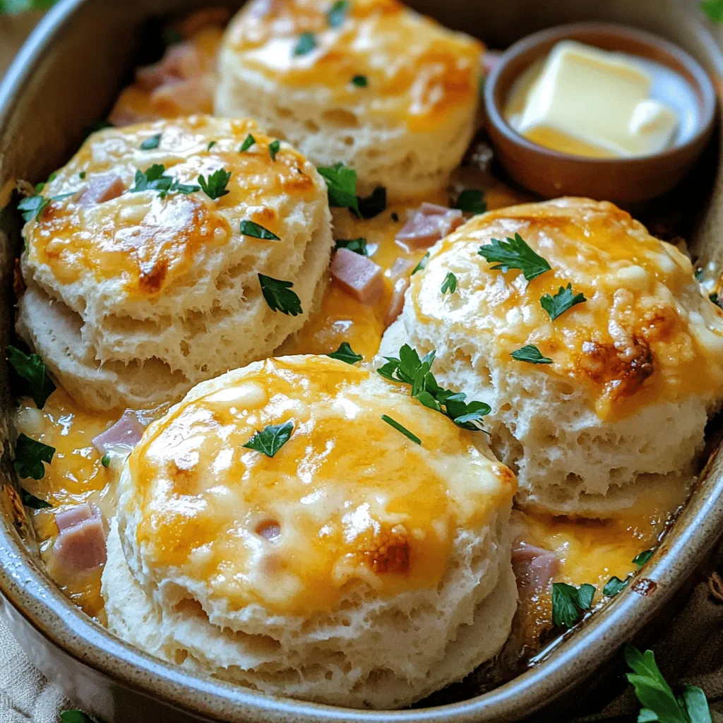 Ham and Cheese Butter Swim Biscuits: A Savory Delight