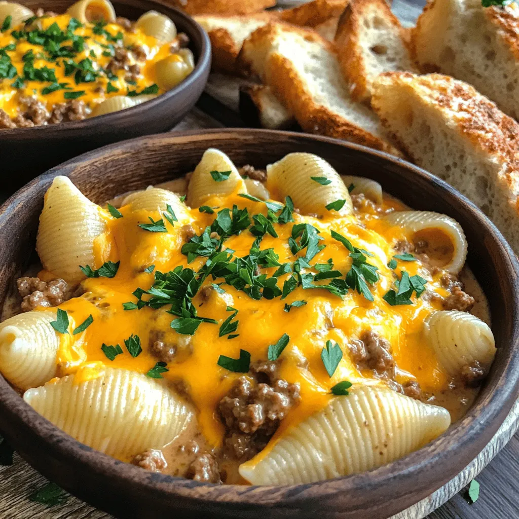 Creamy Beef and Shells Easy and Flavorful Dinner