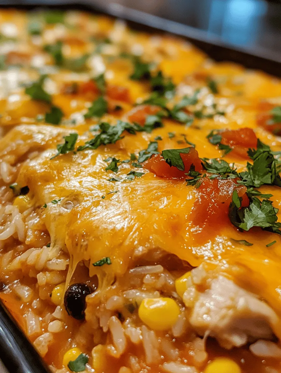 Cheesy Salsa Chicken and Rice Bake: A Comforting Delight